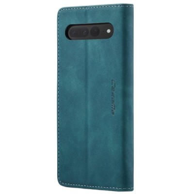 Google Pixel 7 Pro CaseMe Retro solidus atverčiamas žalias odinis dėklas - knygutė | Priedai.lt