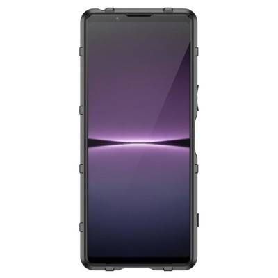 Sony Xperia 1 V Rugged sustiprintos apsaugos dėklas - juodas | Priedai.lt