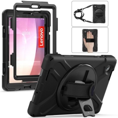 Lenovo Tab M8 8" Gen 4 sustiprintos apsaugos (360°) juodas dėklas - nugarėlė | Priedai.lt