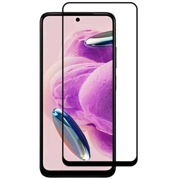 „Rurihai“ Tempered Glass täielik katvus kaitsev ekraaniklaas 2.5D - must (Redmi Note 12S)