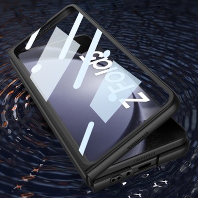 Samsung Galaxy Fold5 5G (SM-F946B) GKK Creative Glass plastikinis juodas dėklas - nugarėlė | Priedai.lt