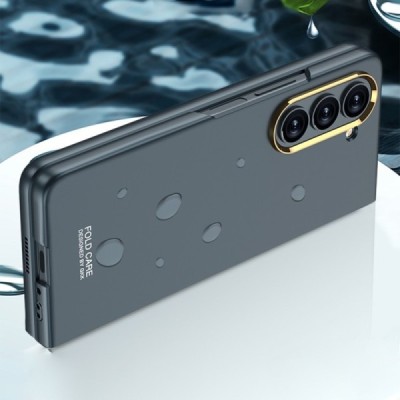 Samsung Galaxy Fold5 5G (SM-F946B) GKK Creative Glass plastikinis juodas dėklas - nugarėlė | Priedai.lt