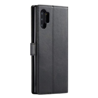 „Lc.Imeeke“ Samsung Galaxy Note 10+ (N975F) juodas odinis atverčiamas dėklas | Priedai.lt