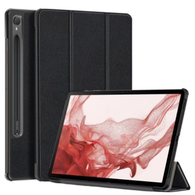Samsung Galaxy Tab S9 11" / S9 FE 5G / S10 FE / S10 Lite klapiga must nahkümbris - raamat (kokkupandav) | Priedai.lt