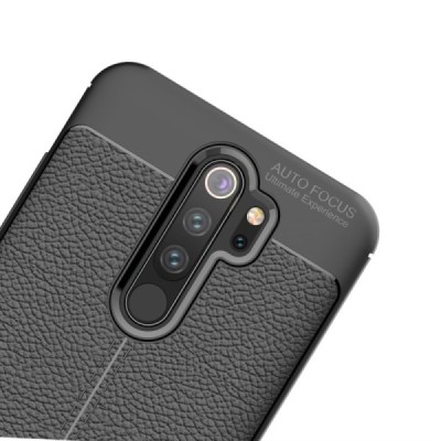 Xiaomi Redmi Note 8 Pro FOCUS kieto silikono TPU juodas dėklas - nugarėlė | Priedai.lt
