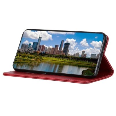 Samsung Galaxy M23 (SM-M236B, SM-E236B) „Split“ raudonas odinis atverčiamas dėklas - knygutė | Priedai.lt