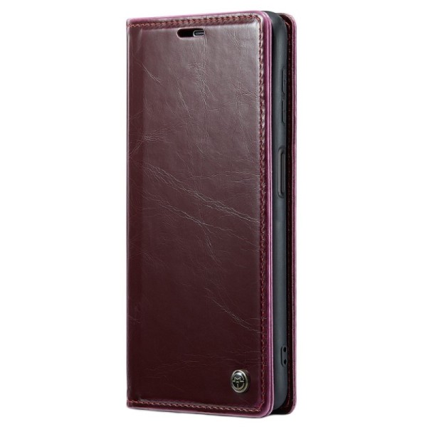 „CaseMe“ Leather Tugev tahke kaaned - burgundi (Galaxy A23 5G / A23 4G / M23 / F23)
