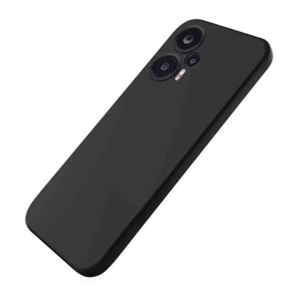„Shell“ Kõva silikoon (TPU) kaaned - must (Redmi Note 12 Turbo / Poco F5 5G)