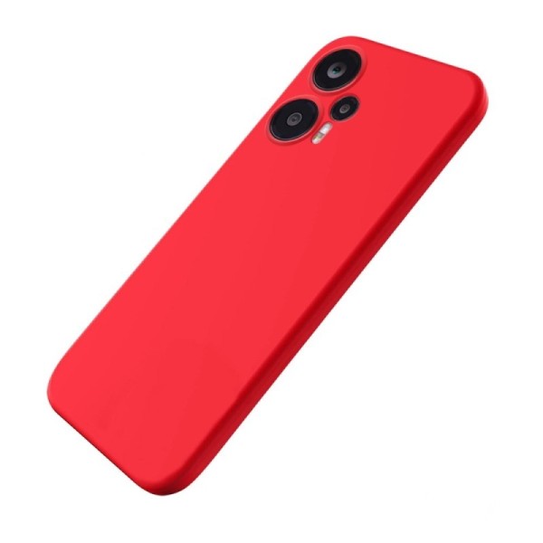 „Shell“ Kõva silikoon (TPU) kaaned - punane (Redmi Note 12 Turbo / Poco F5 5G)