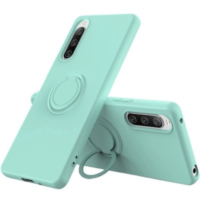 Sony Xperia 10 V „Ring“ Kickstand (TPU) mėtinis dėklas - nugarėlė | Priedai.lt