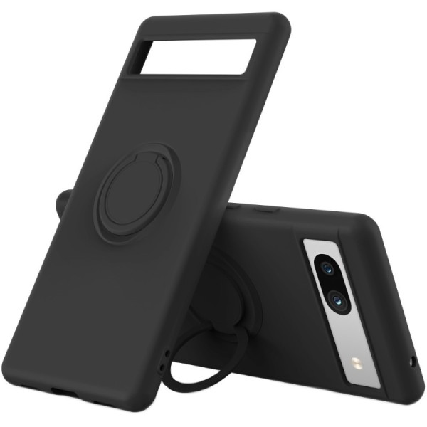 „Ring“ Kickstand (TPU) kaaned - must (Pixel 7A)