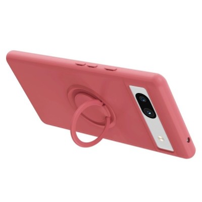 Google Pixel 7A „Ring“ Kickstand (TPU) raudonas dėklas - nugarėlė | Priedai.lt