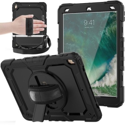 Apple iPad Pro 10.5" (iPad Air 2019) sustiprintos apsaugos (360°) juodas dėklas - nugarėlė | Priedai.lt