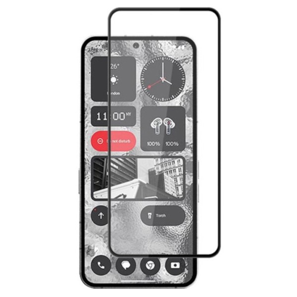 „Mocolo“ 2.5D Tempered Glass kaitsev ekraaniklaas 0.26 mm - must (Nothing Phone 2)