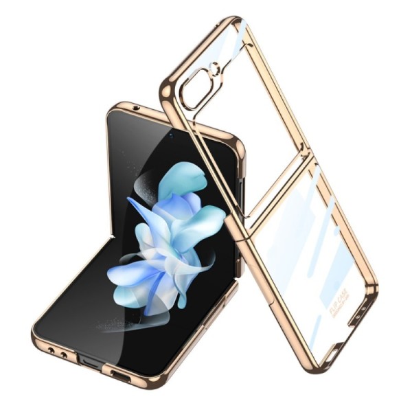 „GKK“ plastist läbipaistev kaaned - kuldne (Galaxy Flip5)
