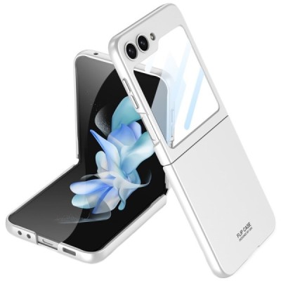Samsung Galaxy Flip5 5G (SM-F731B) GKK Creative plastikinis sidabrinis dėklas - nugarėlė | Priedai.lt