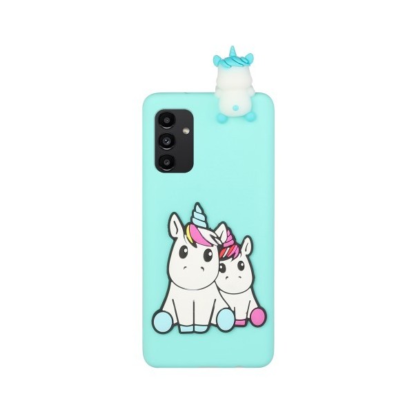„Squezy“ Unicorn Kõva silikoon (TPU) kaaned - piparmünt (Galaxy A14 5G / A14 4G)