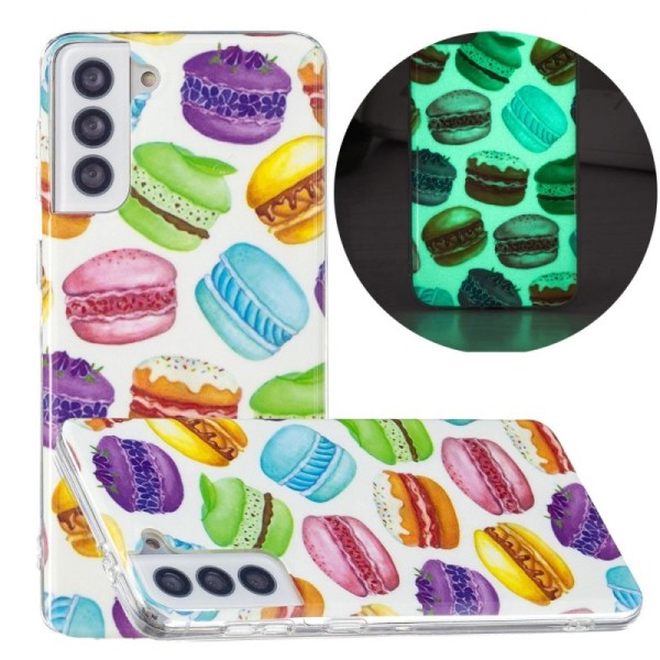 „Glow“ Macaroon Kõva silikoon (TPU) kaaned - värviline (Galaxy S21 FE 5G)