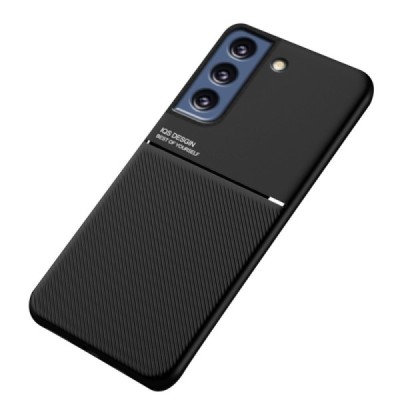 „Lines“ Magnetic Samsung Galaxy S21 FE (Fan Edition) 5G juodas odinis dėklas | Priedai.lt
