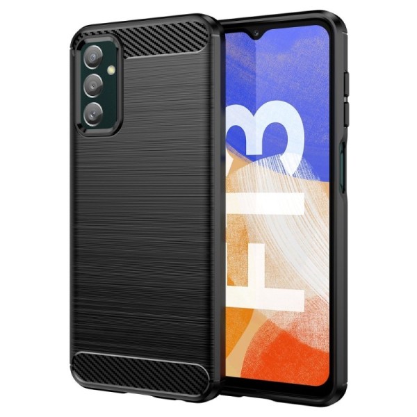 „Carbon“ Kõva silikoon (TPU) kaaned - must (Galaxy M23 / F23 / F13)