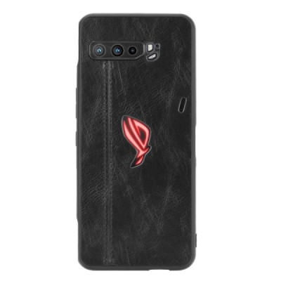 „Deluxe Leather“ Asus Rog Phone 3 (ZS661KS) juodas odinis dėklas | Priedai.lt