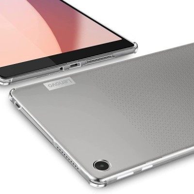 Lenovo Tab M8 8" Gen 4 sustiprintos apsaugos kieto silikono TPU skaidrus dėklas - nugarėlė | Priedai.lt