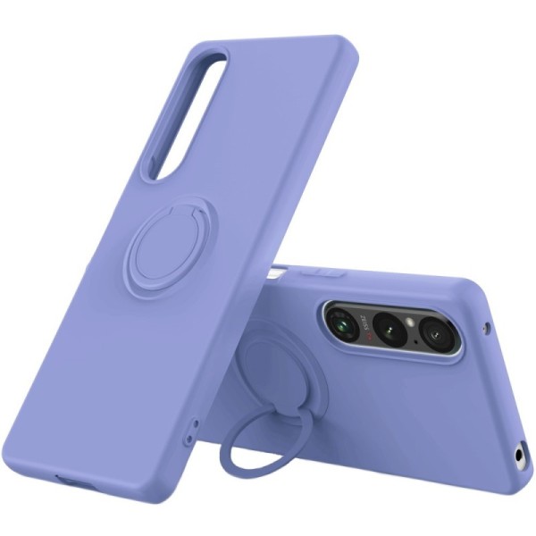 „Ring“ Kickstand (TPU) kaaned - lilla (Xperia 1 V)