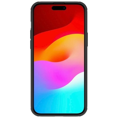 Apple iPhone 15 Plus „Nillkin“ Frosted Shield Pro juodas dėklas - nugarėlė | Priedai.lt