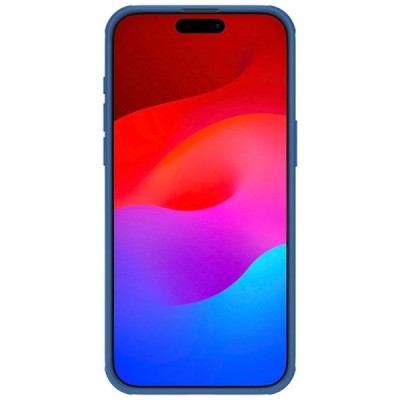 Apple iPhone 15 Pro „Nillkin“ Frosted Shield Pro mėlynas dėklas - nugarėlė | Priedai.lt
