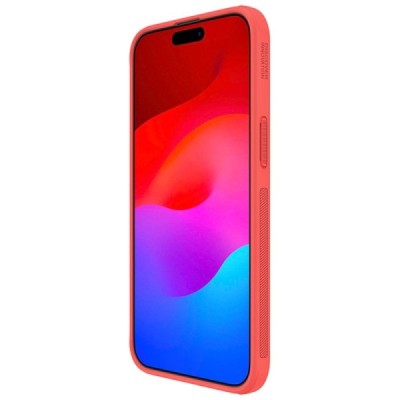 Apple iPhone 15 Pro Max „Nillkin“ Frosted Shield Pro raudonas dėklas - nugarėlė | Priedai.lt