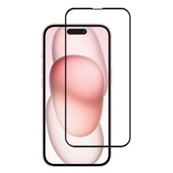 „Mocolo“ 2.5D Tempered Glass kaitsev ekraaniklaas 0.26 mm - must (iPhone 15 Plus)