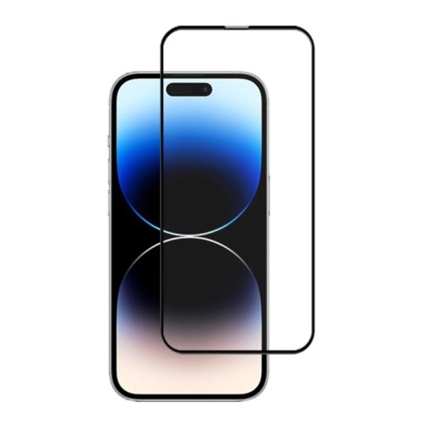 „Mocolo“ 3D Tempered Glass kaitsev ekraaniklaas 0.26 mm - must (iPhone 15 Pro)