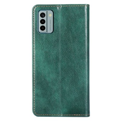 Solidus Nokia G22 žalias odinis atverčiamas dėklas | Priedai.lt