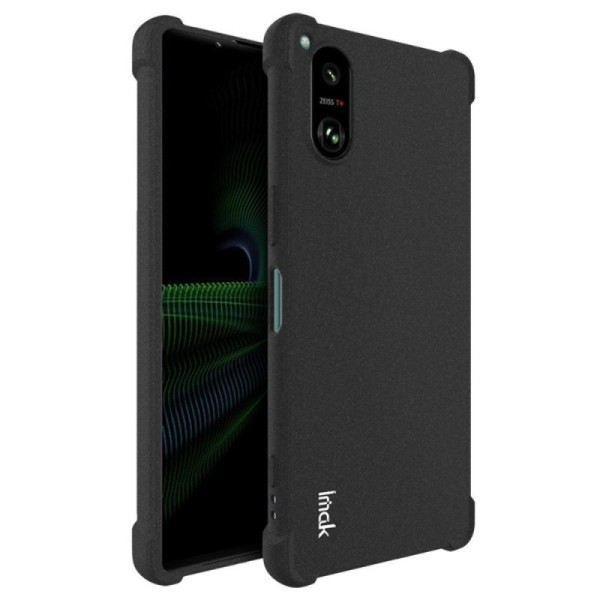 „Imak“ Tugevdatud turvalisus Kõva silikoon (TPU) kaaned - must (Xperia 5 V)
