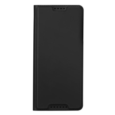 „Dux Ducis“ Skin serijos Sony Xperia 5 V juodas odinis atverčiamas dėklas | Priedai.lt