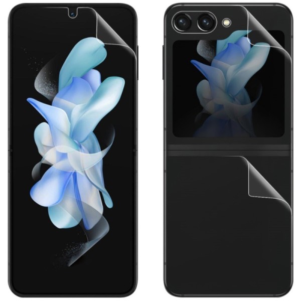 „Imak“ Hydrogel kaitsekiled ekraanile ja tagaküljele (täielik katvus) - läbipaistev (Galaxy Flip5)