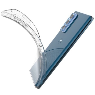 Motorola Edge 20 Pro kieto silikono TPU skaidrus dėklas - nugarėlė | Priedai.lt