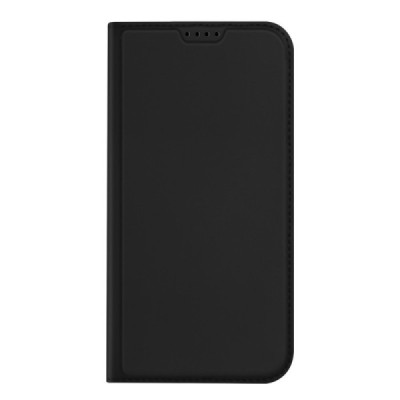 „Dux Ducis“ Skin serijos Apple iPhone 15 Pro juodas odinis atverčiamas dėklas | Priedai.lt