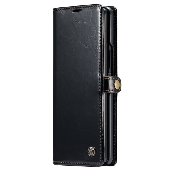 „CaseMe“ Leather Tugev tahke kaaned - must (Galaxy Fold5)