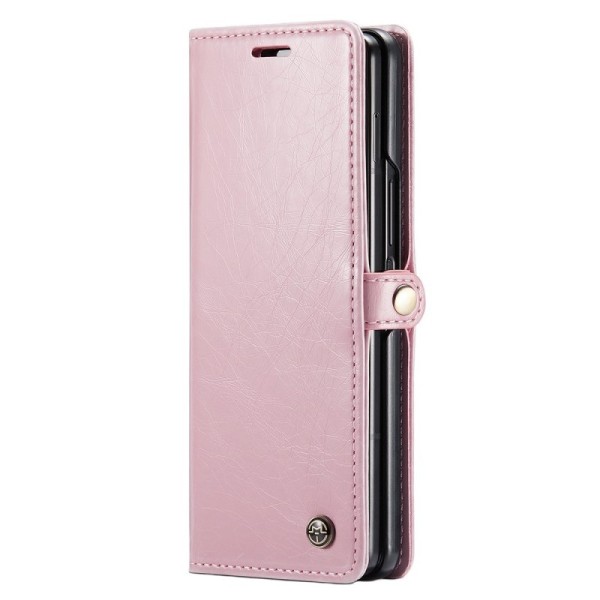 „CaseMe“ Leather Tugev tahke kaaned - roosa (Galaxy Fold5)
