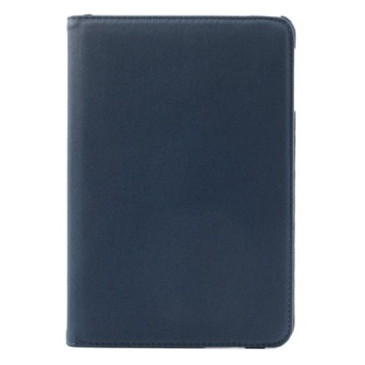 Apple iPad Mini 1 / 2 / 3 atverčiamas, sukiojamas 360 laipsnių, tamsiai mėlynas medžiaginis dėklas - stovas / Priedai.lt