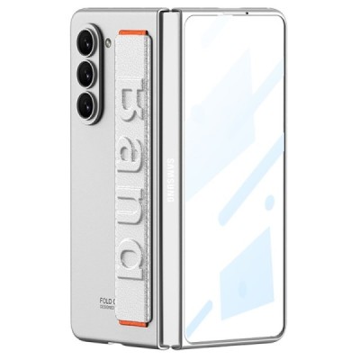 Samsung Galaxy Fold5 5G (SM-F946B) GKK Band Glass plastikinis sidabrinis dėklas - nugarėlė | Priedai.lt