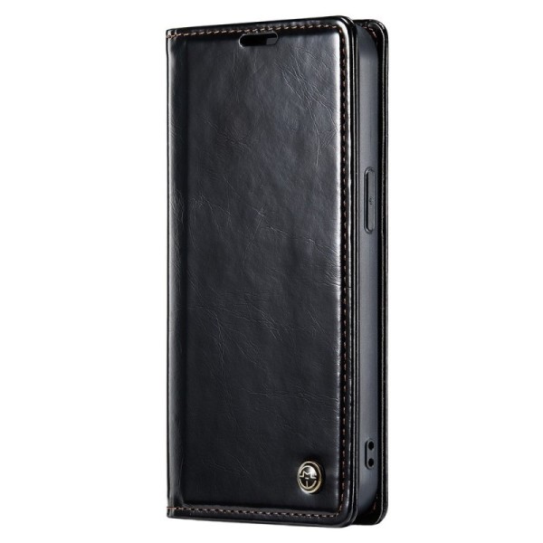 „CaseMe“ Leather Tugev tahke kaaned - must (iPhone 15 Pro)