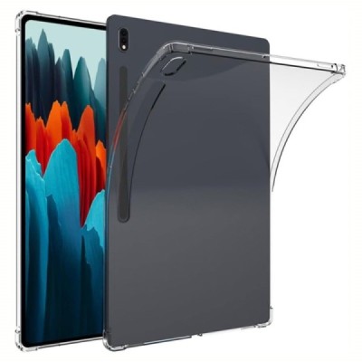 Samsung Galaxy Tab S7 FE (SM-T736, SM-T730) kieto silikono TPU skaidrus dėklas - nugarėlė | Priedai.lt