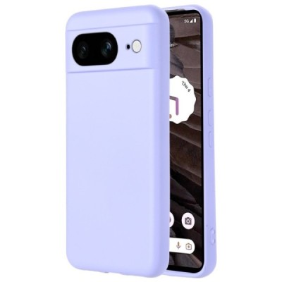 Google Pixel 8 Shell kieto silikono (TPU) dėklas violetinis - nugarėlė | Priedai.lt