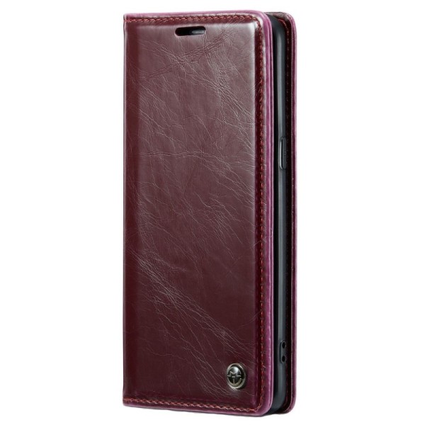 „CaseMe“ Leather Tugev tahke kaaned - burgundi (Galaxy S8+)