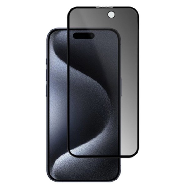 „Mocolo“ Tempered Glass must kaitsev ekraaniklaas 0.26 mm - privaatsus (iPhone 15 Pro)