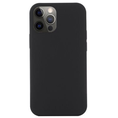 Apple iPhone 12 ir Apple iPhone 12 Pro Shell MagSafe kieto silikono TPU juodas dėklas - nugarėlė | Priedai.lt