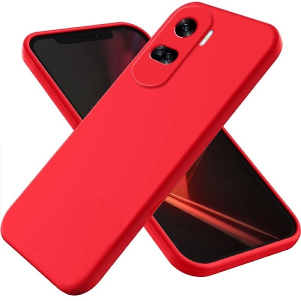 „Shell“ Kõva silikoon (TPU) kaaned - punane (Honor 90 Lite)