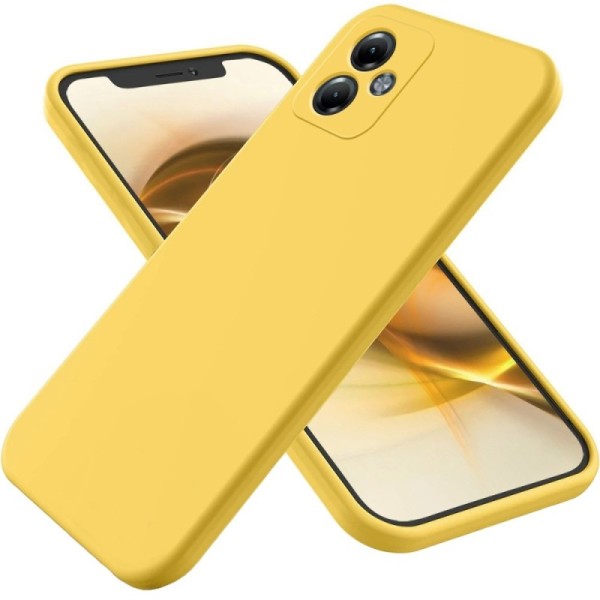 „Shell“ Kõva silikoon (TPU) kaaned - kollane (Moto G14)